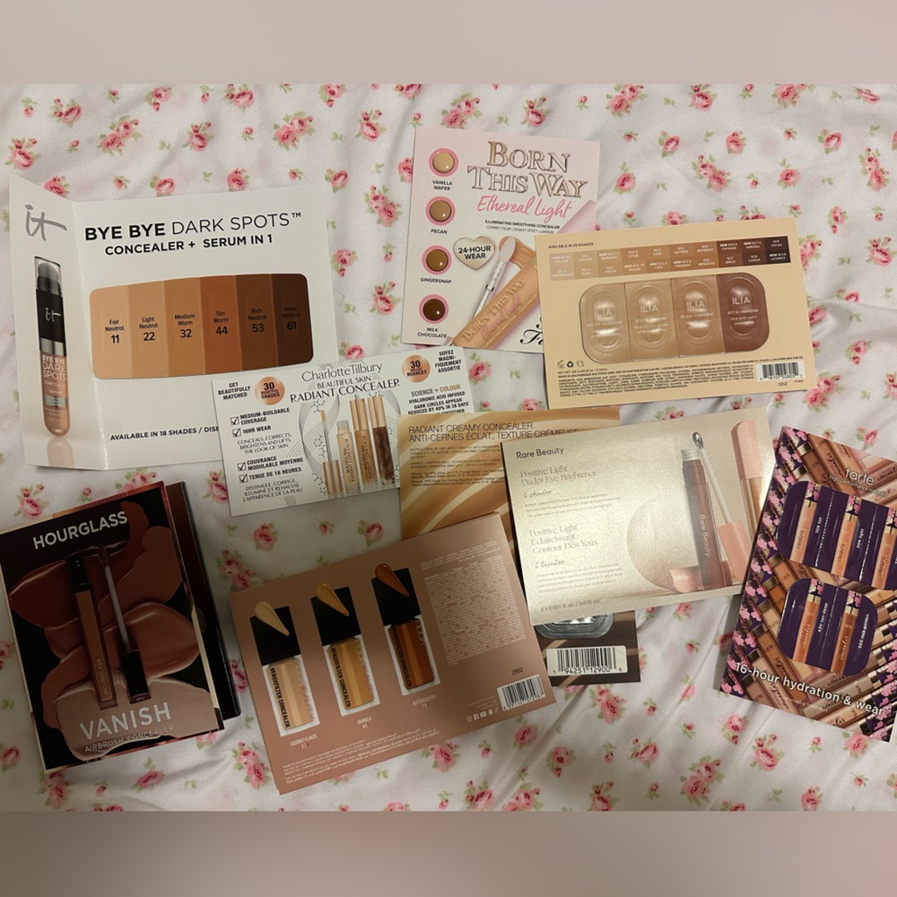 High End Concealer Sample Bundle Lot - Nars, Ilia, Hourglass, etc.
